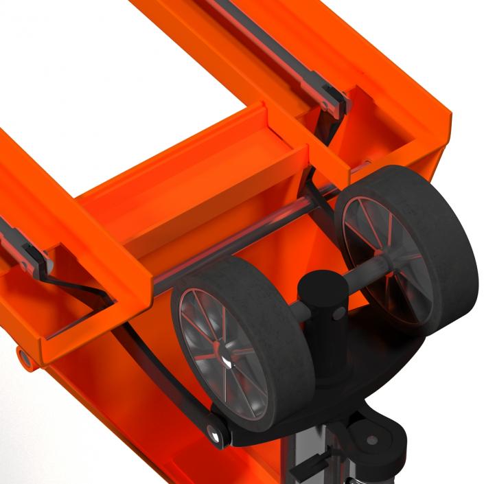 3D Pallet Jack Orange model