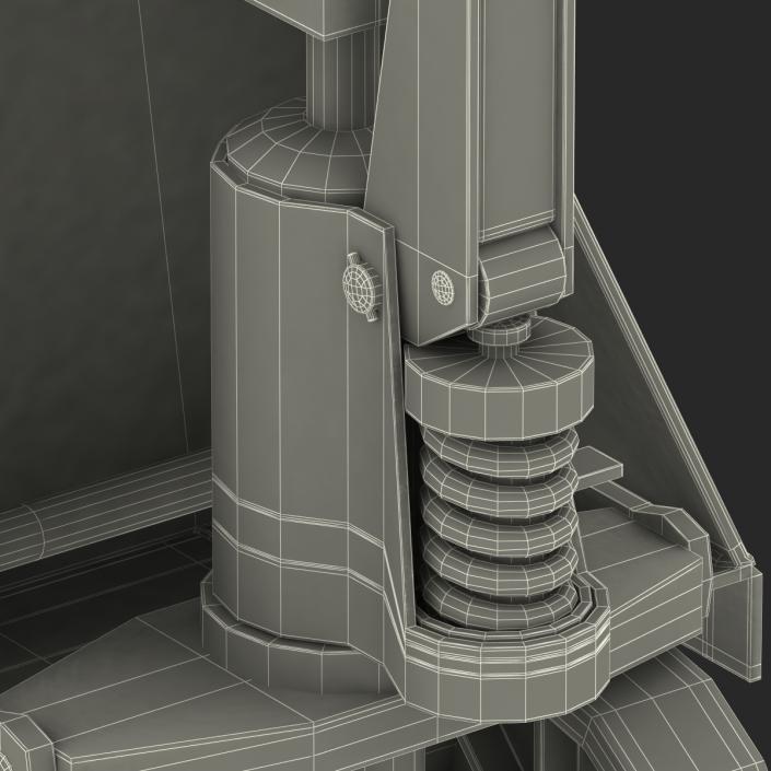 3D Pallet Jack Orange model