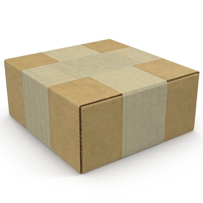 3D model Cardboard Box 4