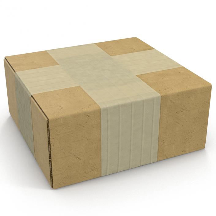 3D model Cardboard Box 4