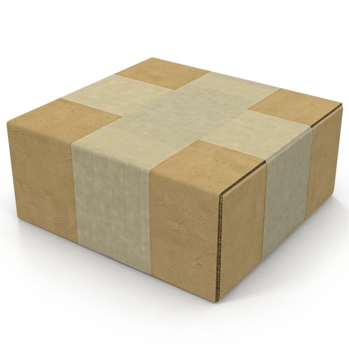 3D model Cardboard Box 4