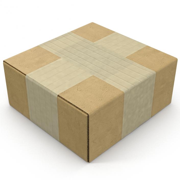 3D model Cardboard Box 4