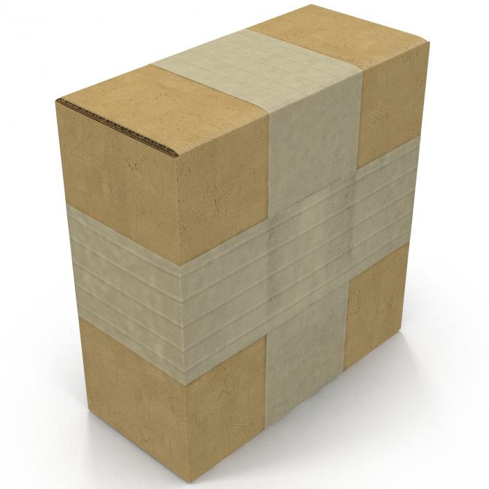 3D model Cardboard Box 4