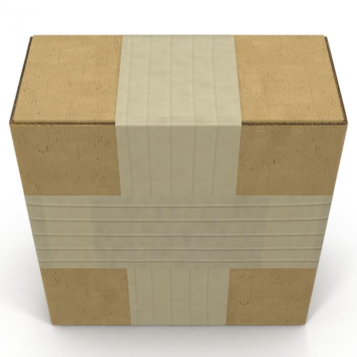 3D model Cardboard Box 4