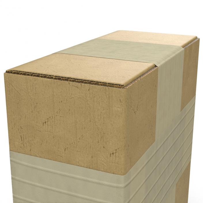 3D model Cardboard Box 4