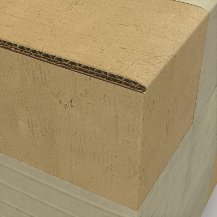 3D model Cardboard Box 4