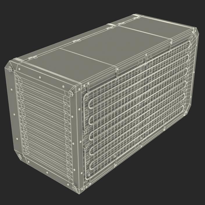 Retro Refrigerator Green 3D model