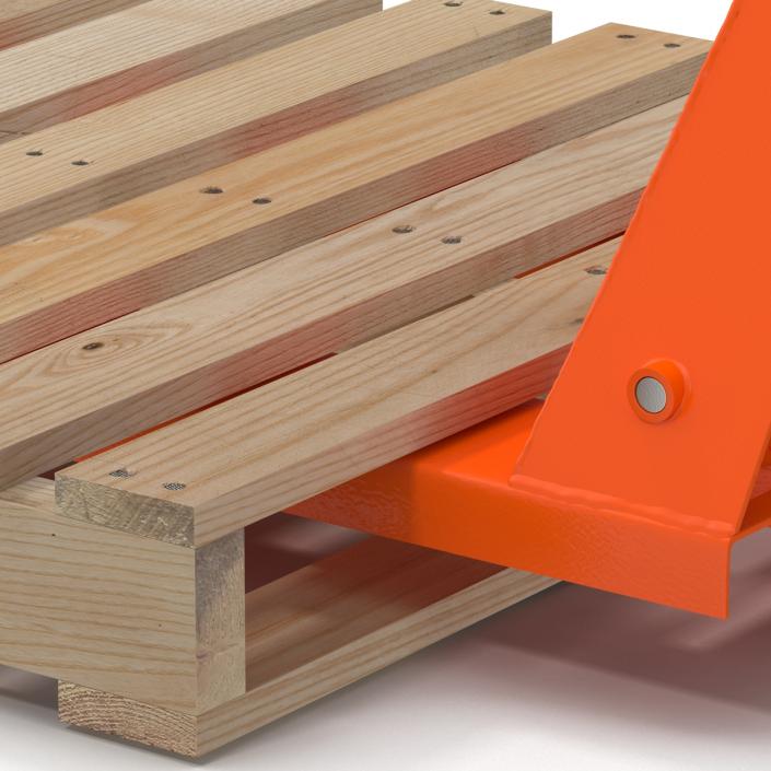 Pallet Jack and Wooden Pallet 3D model