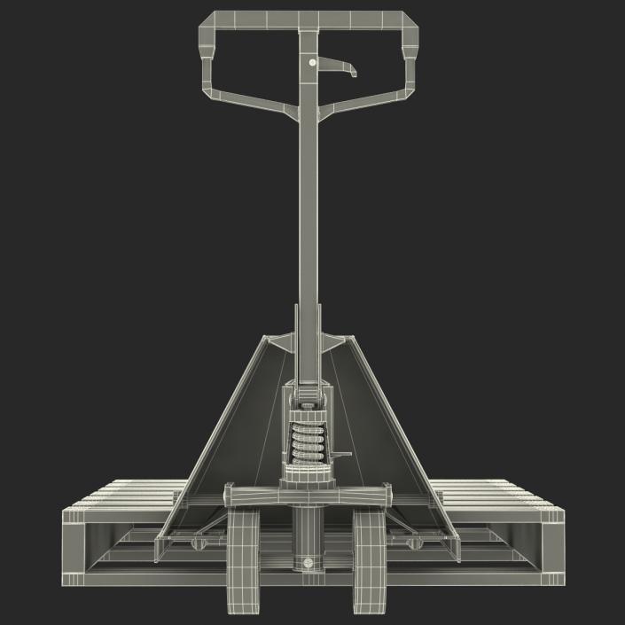 Pallet Jack and Wooden Pallet 3D model