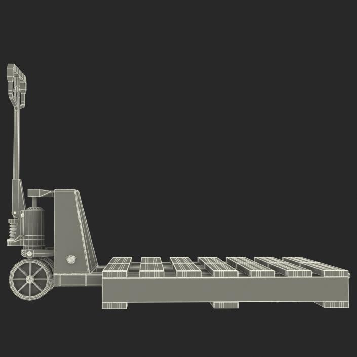 Pallet Jack and Wooden Pallet 3D model