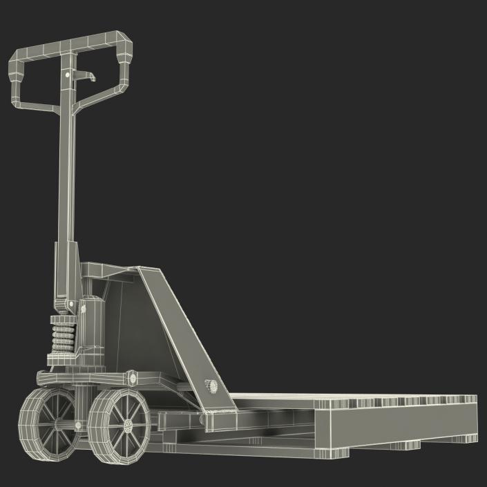 Pallet Jack and Wooden Pallet 3D model