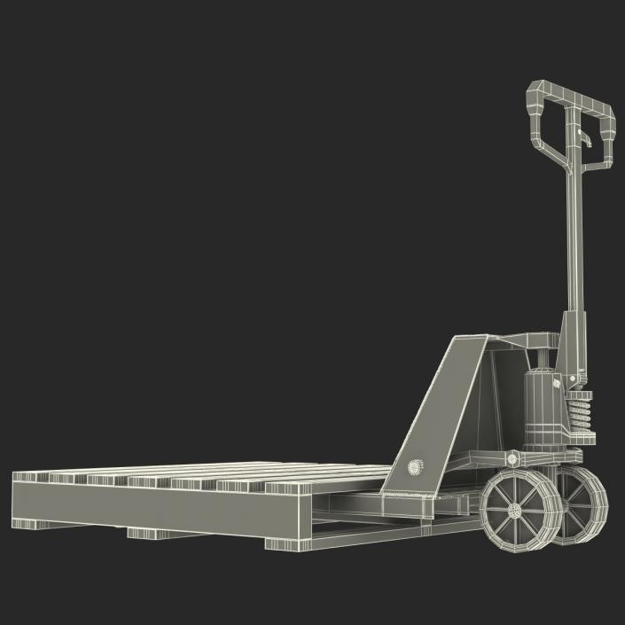 Pallet Jack and Wooden Pallet 3D model