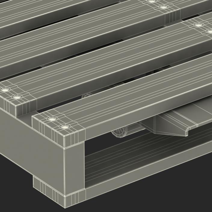 Pallet Jack and Wooden Pallet 3D model