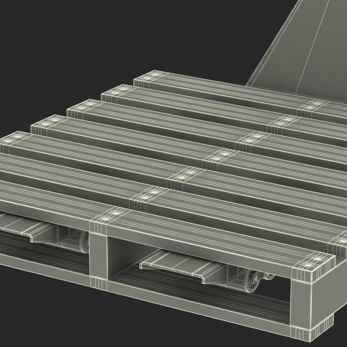 Pallet Jack and Wooden Pallet 3D model