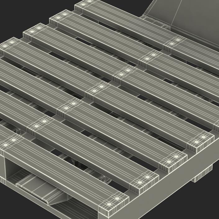 Pallet Jack and Wooden Pallet 3D model