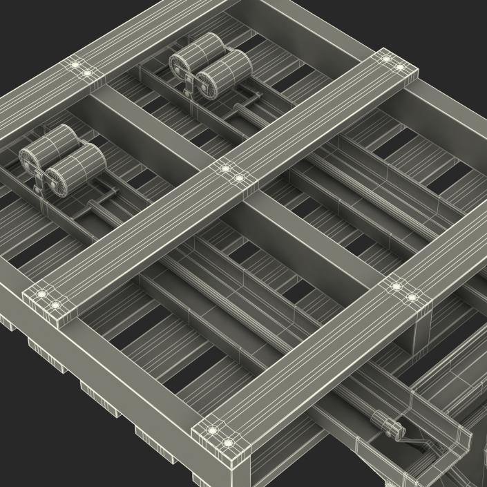 Pallet Jack and Wooden Pallet 3D model