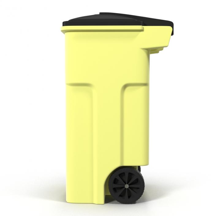 Recyling Bin Yellow 3D model