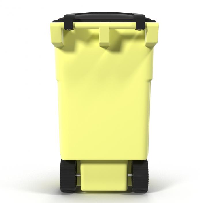 Recyling Bin Yellow 3D model