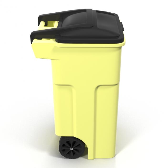 Recyling Bin Yellow 3D model