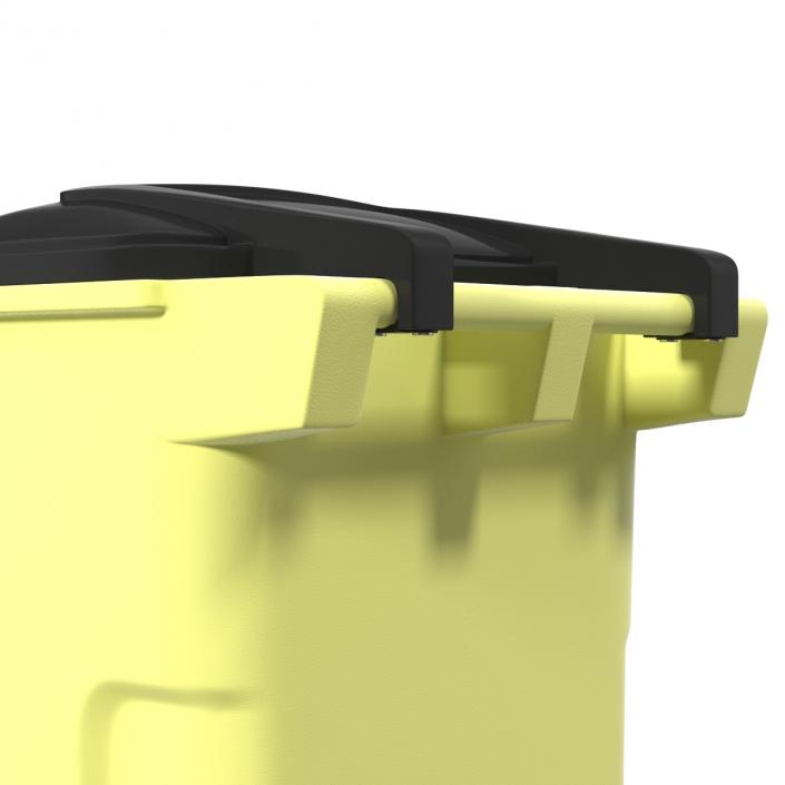 Recyling Bin Yellow 3D model