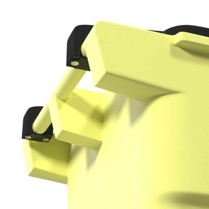 Recyling Bin Yellow 3D model