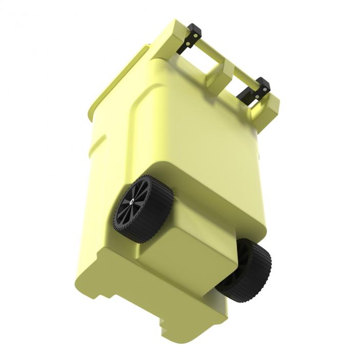 Recyling Bin Yellow 3D model