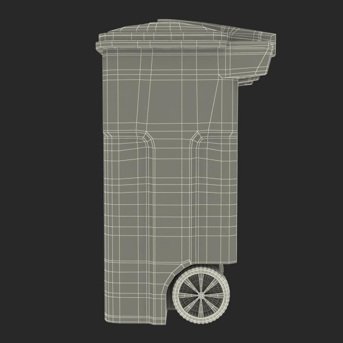 Recyling Bin Yellow 3D model