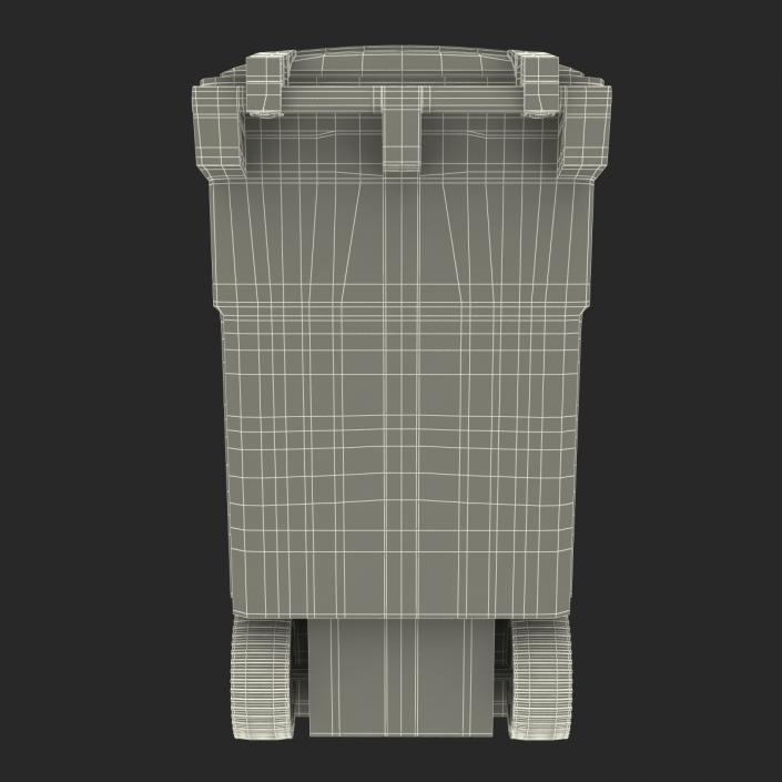 Recyling Bin Yellow 3D model