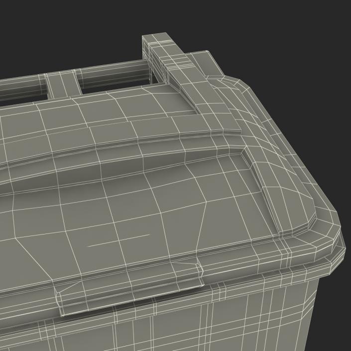 Recyling Bin Yellow 3D model