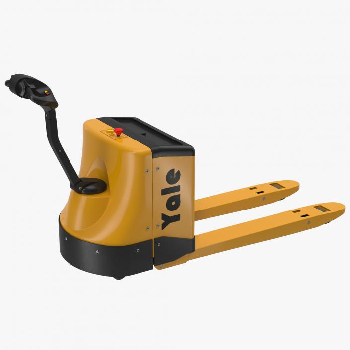 3D Powered Pallet Jack Yellow