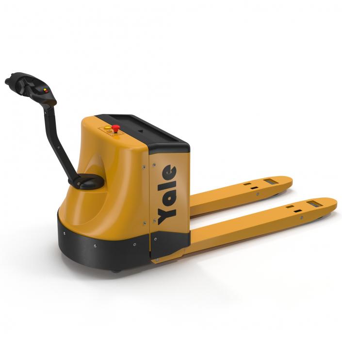 3D Powered Pallet Jack Yellow