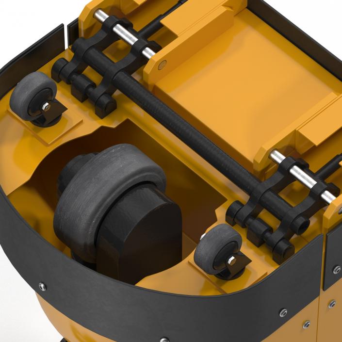 3D Powered Pallet Jack Yellow