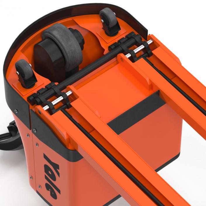 3D Powered Pallet Jack Orange