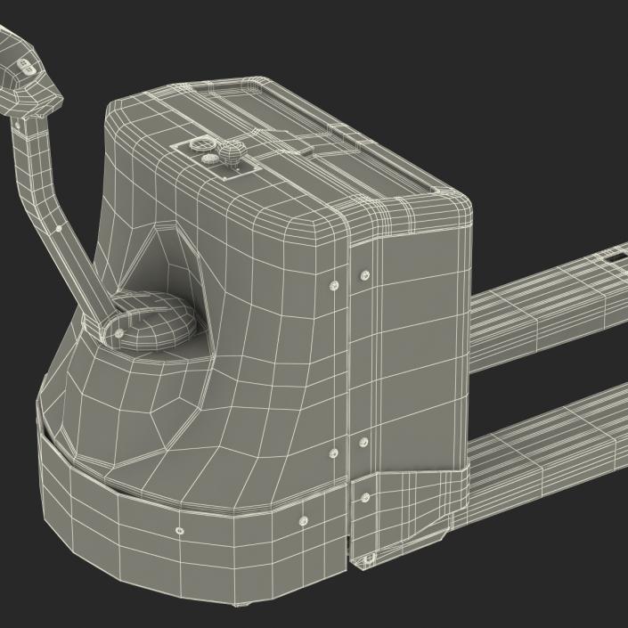 3D Powered Pallet Jack Orange