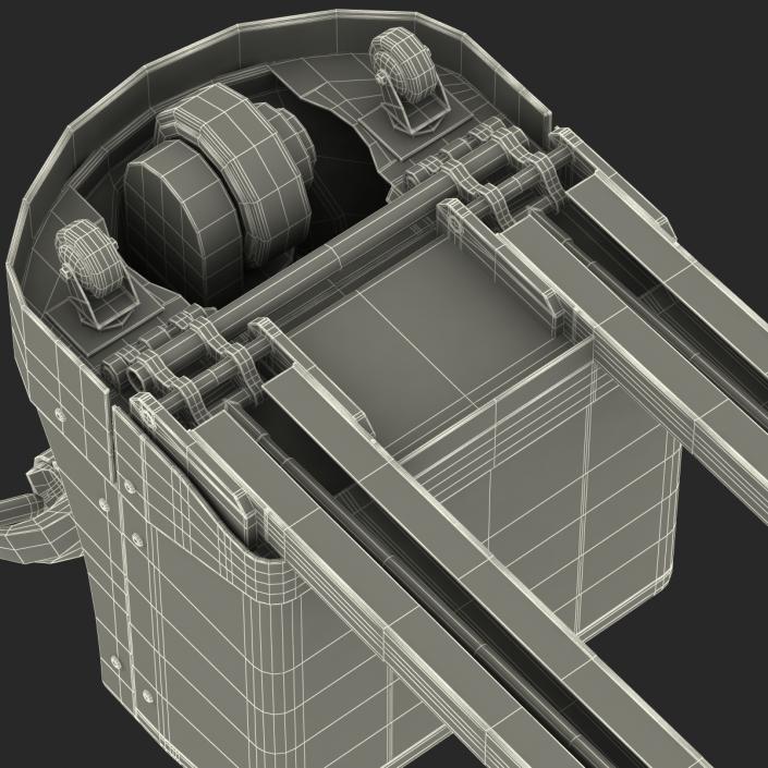 3D Powered Pallet Jack Orange