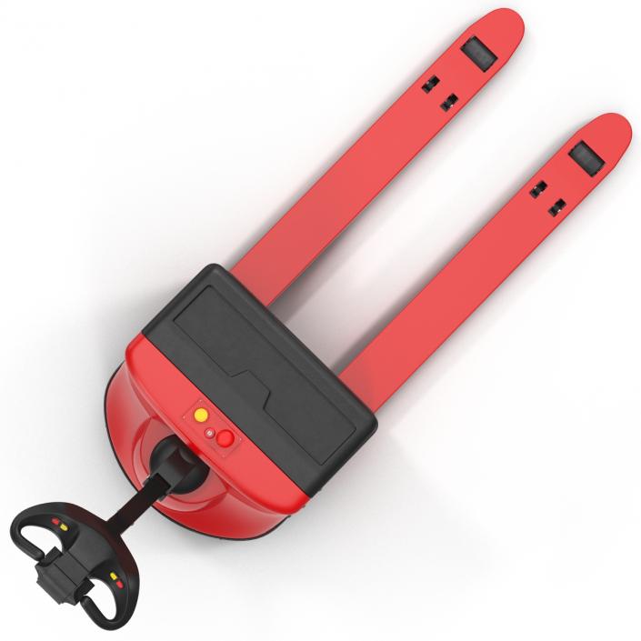 3D Powered Pallet Jack Red model