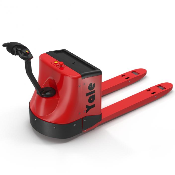 3D Powered Pallet Jack Red model