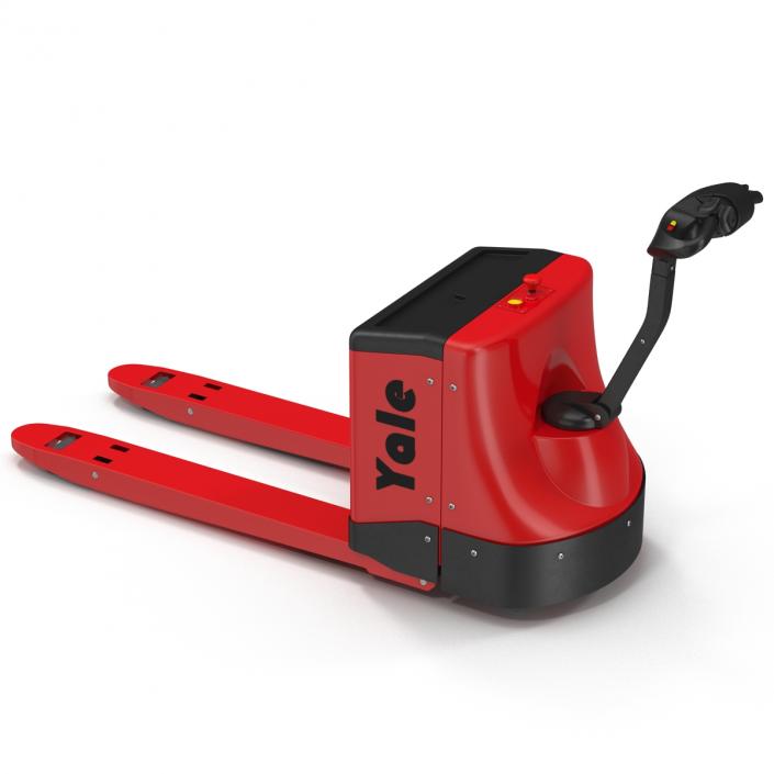 3D Powered Pallet Jack Red model