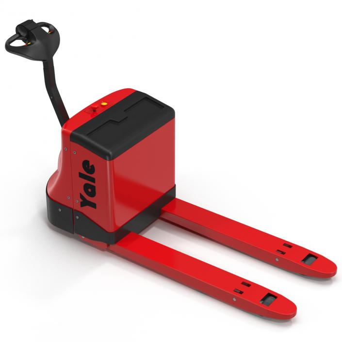 3D Powered Pallet Jack Red model