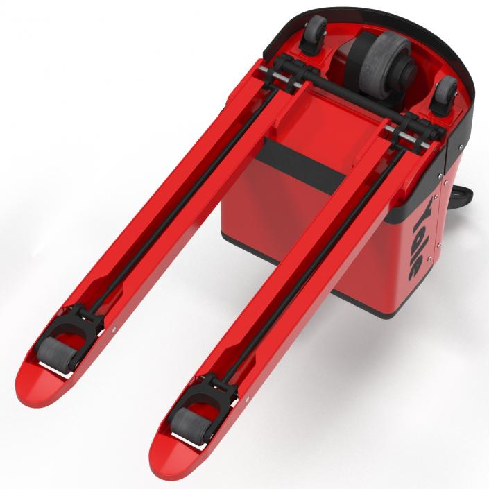 3D Powered Pallet Jack Red model