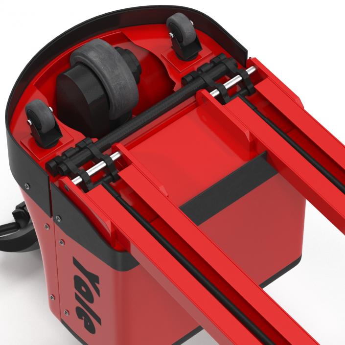 3D Powered Pallet Jack Red model