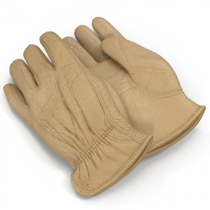 3D Leather Work Gloves 2