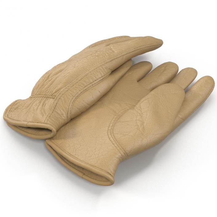 3D Leather Work Gloves 2