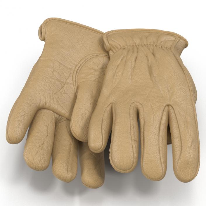 3D Leather Work Gloves 2