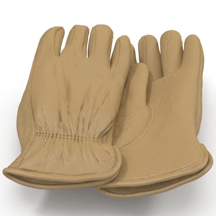 3D Leather Work Gloves 2