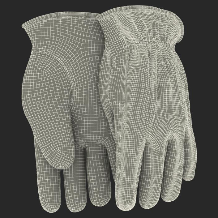 3D Leather Work Gloves 2