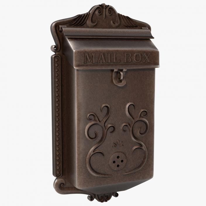 3D Vintage Wall Mount Mailbox