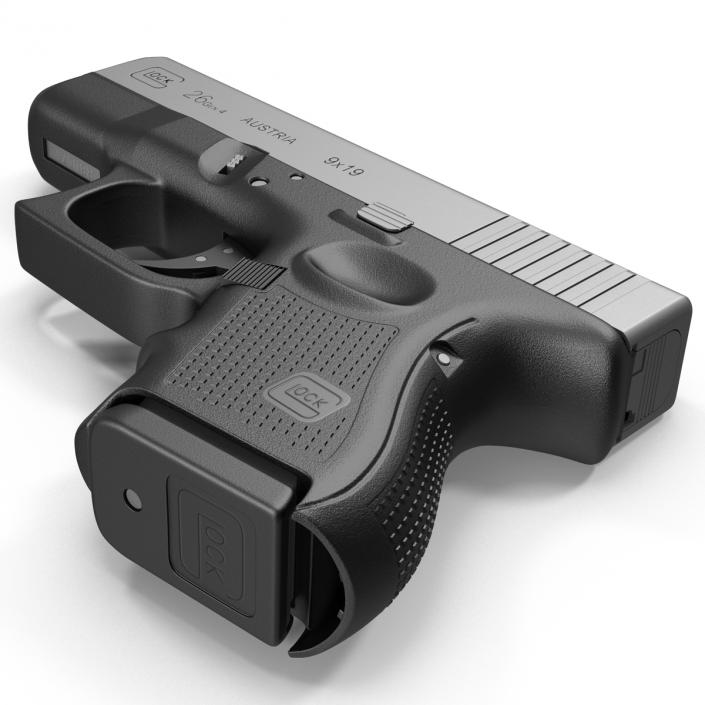 Glock 26 Black 3D model