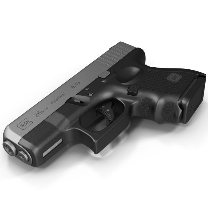 Glock 26 Black 3D model