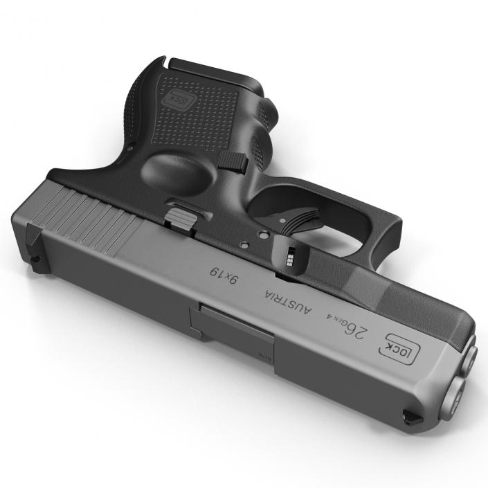 Glock 26 Black 3D model